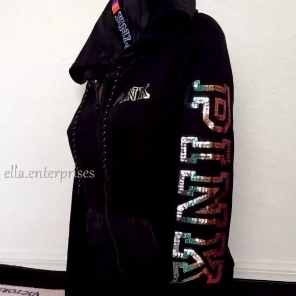 VICTORIA’S SECRET PINK ZIP JACKET ( SOLD!🎅🏻) - Picture 3 of 8